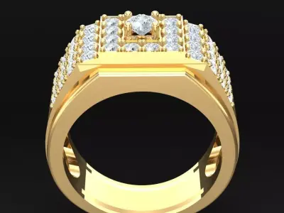 Luxury Men Rings Designs 4MR033 3D print model