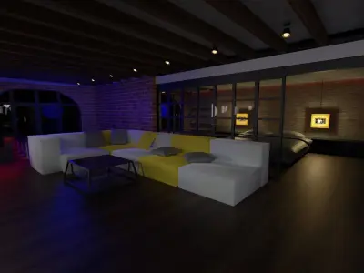 Loft house 3D model