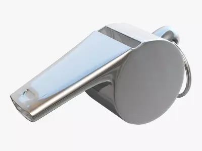 Metallic Whistle  3D model