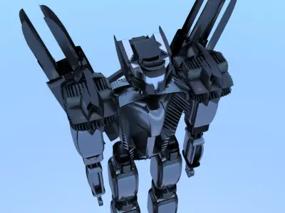 Robot Cyborg Game Character Sci Fi Free 3D model