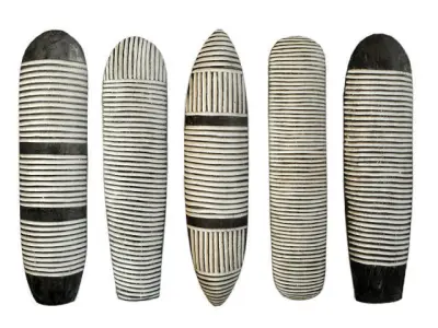 Zulu Elongated Shields 1 3D model