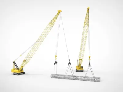 Crane Caisson 3D model