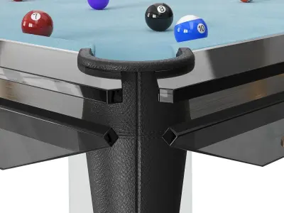 Filotto glass billiard table 3D model