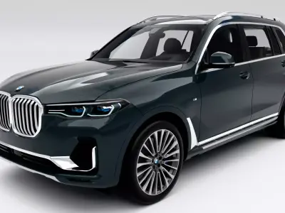 BMW X7 xDrive40i 2019 Low-poly 3D model