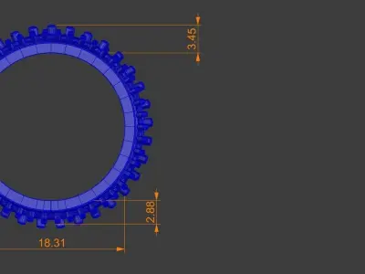 Diamond Eternity Band Gold Silver Platinum Luxury Jewelry 3D print model