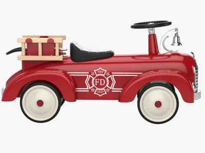 Riding toy firetruck 3D model