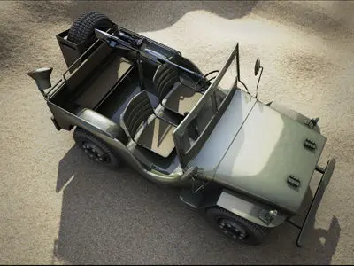 millitary jeep 3D model