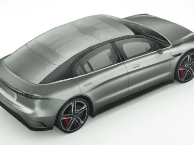 Sony Vision S Concept Low-poly 3D model