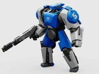 BATTLE DROID CRONOS  Rigged for Unreal Engine - Unity - MIXAMO 3D model