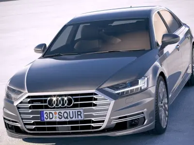 Audi A8L 2018 3D model