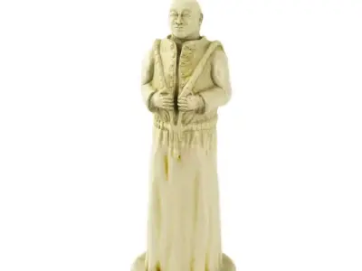 Bald Man Sculpture 3D model