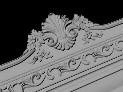 door High quality 3d models for processing on a cnc machine 3D model