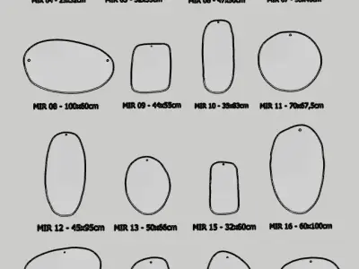 Miroir M nuance Collection Morning Complet Sketchup 3D model