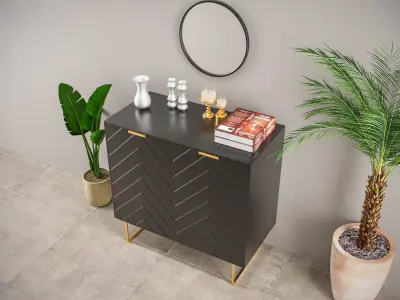 Laurens Accent Cabinet  wayfair Free 3D model