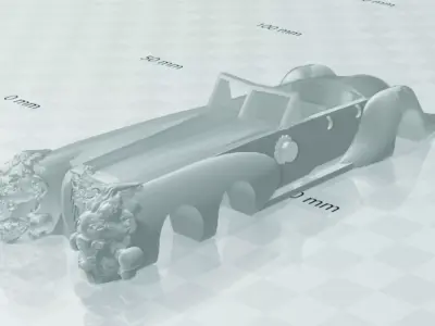 not nautillus car from extraordinary league 3D print model