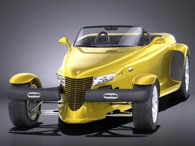 Plymouth Prowler stock 1997-2002 VRAY 3D model