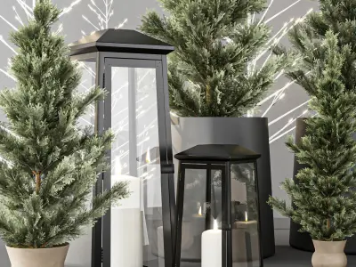 Christmas Decoration Set 3D model