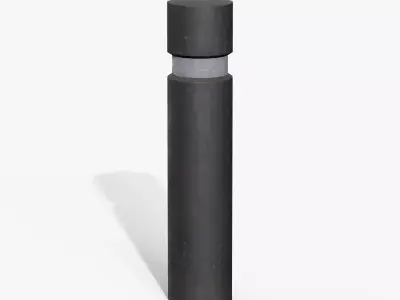 Traffic Bollard F Low-poly 3D model