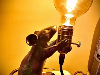 Mouse Lamp Charming Blend of Light and Playfulness 3D print model