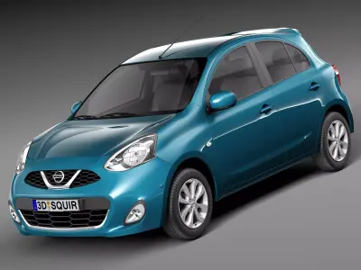 Nissan Micra 2014 3D model