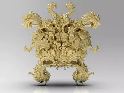 Fractal Kleinian - 2Fold Symmetry 3D print model