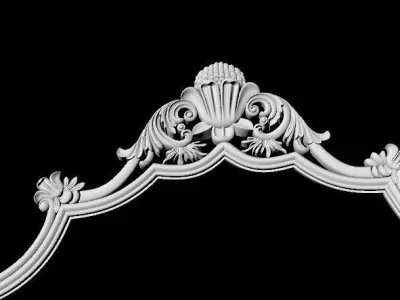 CNC bed footboard and headboard 3D model purchase