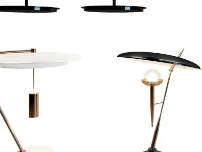 Table Luxury Lamp Modern 3D model