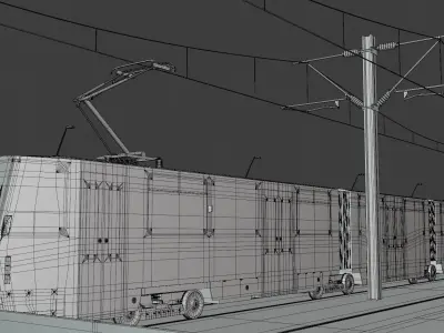 KT8D5 tram stop 3D model