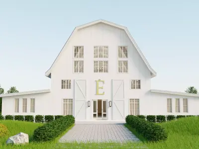 Wedding Venue Barn 3D model