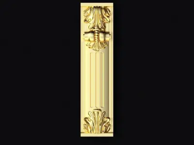 Central decor ornament for furniture 3D model 446