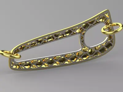 Stl 3dm gold Pendant Combining Innovation and Minimalism gp0332 3D print model