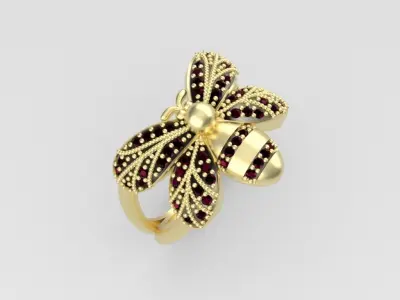bee ring  3D print model