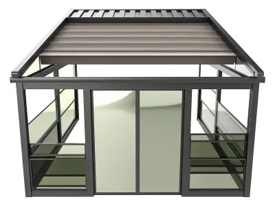 Motorized Pergola 5 sliding window 3D model