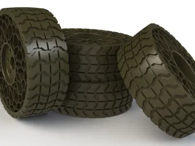 Airless tyre V2 3D print model