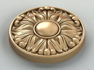 Round rosette 033 3D model