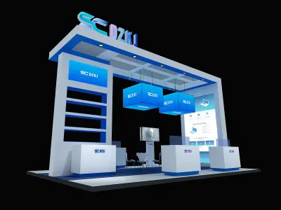 exhibition Low-poly 3D model 4