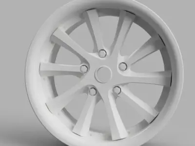 D52mm 12MM HEX RC Wheels Weds Kranze Vishunu 3D print model