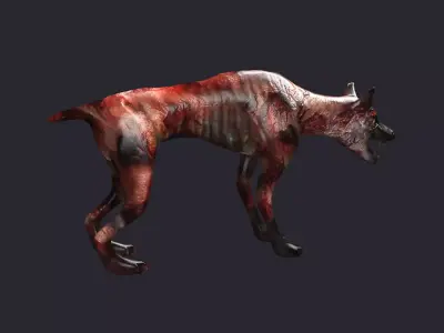 dog zombiedog beast monster zombie 3D model