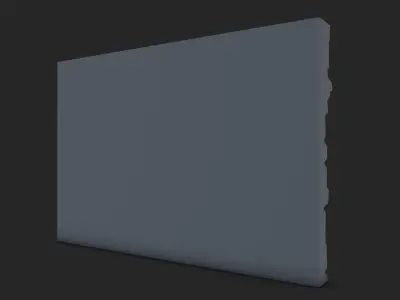 High Erosion Rock Wall Panel 3D model