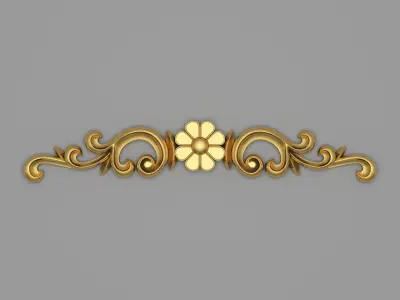 Classic Carved 009 3D model