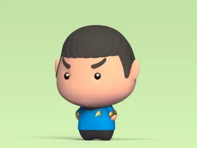 Cute Spock Free 3D print model