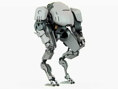 COMBAT DROID OMRON Rigged for Unreal Engine - Unity - MIXAMO 3D model