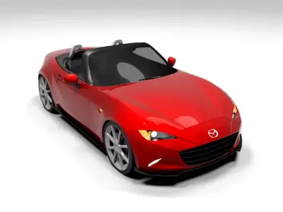 MAZDA MX 5 CABRIO LOWPOLY Low-poly 3D model