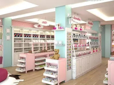 Interior Baby and Gift Store Design 3D model