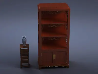 cabinet cabinet wardrobe sofa bed table bookshelve 3D model