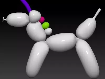 UNICORN balloon 3D model
