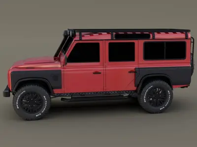 Land Rover Defender 110 Custom v2 3D model