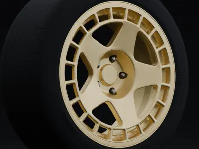 Fifteen52 Turbomac Aftermarket Wheel Low-poly 3D model