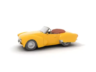 Sunny Convertible Classic model pack Low-poly 3D model