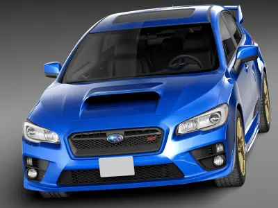 Subaru Impreza WRX STI 2015 3D model